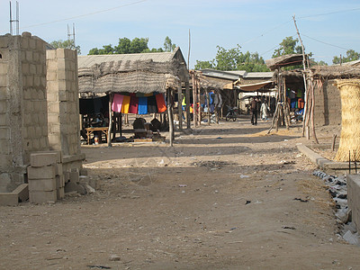 非洲村文化木头场景旅游人民小屋乡村孩子们成人家庭图片