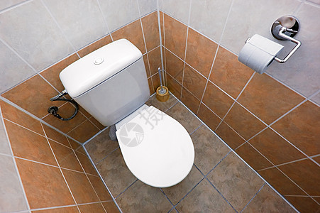 卫生间厕所浴室小便组织瓷砖家庭棕色壁橱卫生座位房间图片