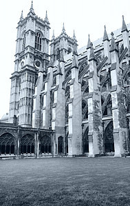 威斯敏寺修道院地标建筑建筑学黑色白色大教堂王国主场教会英语图片