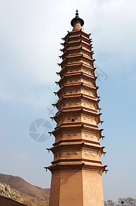 中国古代古法塔天空建筑风景旅行历史性旅游地标宗教建筑物场景图片