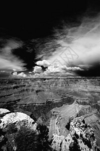 大峡谷上空云层形成沙漠天空轮缘峡谷悬崖公园环境红色风暴侵蚀图片