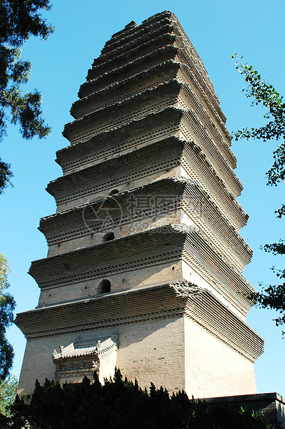 中国西安著名的古代塔塔图片