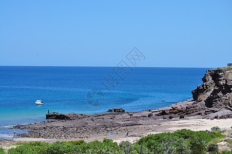 美丽的澳洲海岸 哈莱特湾 阿德莱德晴天岩石海景旅游海岸线公园海浪天堂蓝色阳光图片