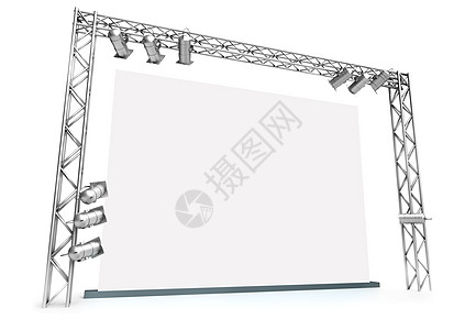 大屏幕公告屏幕横幅娱乐广告牌空白标语脚手架展示海报图片