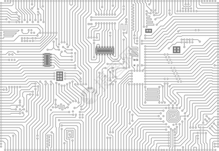 高科技工业电子背景经济背景插图主板小路母板卡片电气控制板盘子白色电脑图片