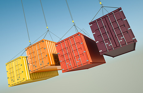 海运集装箱派遣出口天空连锁店水平贸易货运送货货物国际图片