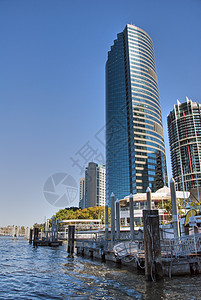 2009年8月 澳大利亚布里斯班斯凯克拉珀斯运输建筑景观建筑物建筑学天空天际场景摩天大楼蓝色图片