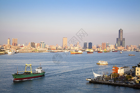 台湾高雄港市风景图片