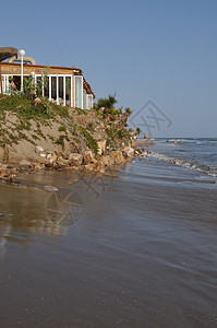 海滩海岸蓝色天空风景旅行海洋海景假期溶胶天蓝色图片