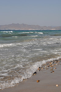 科斯海滩场景海岸线风景海浪火鸡石头天空海洋岩石海景图片