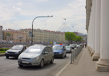 阻塞交通流量规则建筑学人群运输建筑街道数字摄影城市运动背景图片
