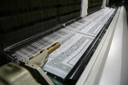 工作棉织布工具机械主轴商业纺织品店铺毛巾金属丝绸织机图片