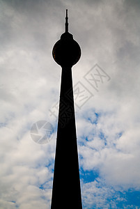 柏林亚历山大广场电视塔台广场首都城市收音机旅游金属旋转天空天线中心图片