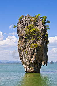 詹姆斯邦德岛热带太阳石头地质学天堂地标石灰石旅行天空海洋图片