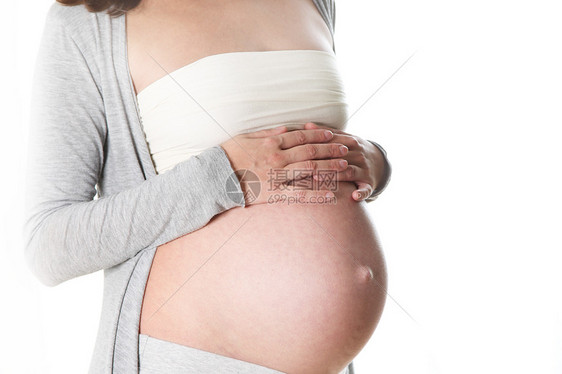 孕妇的婴儿胃部图片