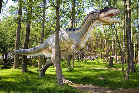 allocolus 亚二硅石化身体尾巴时间三重奏森林捕食者恐龙树木公园图片