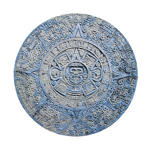 aztec 日历圆圈雕塑时间白色宗教文化历史性艺术石头历史背景图片