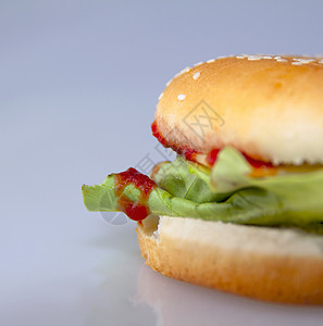 芝士汉堡种子食物芝麻小吃沙拉午餐面包图片