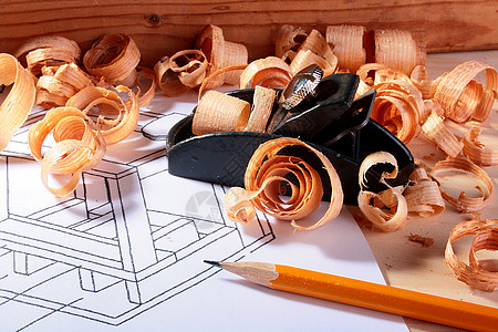 平板木材铅笔木匠刨床雕刻工具工作螺旋木工图片