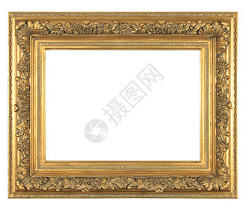 单独立装饰铜板摄影金子长方形青铜风格木头雕刻白色古董博物馆图片