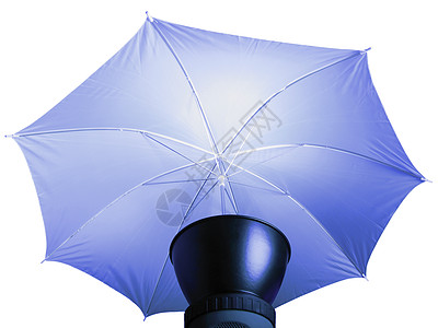 照明伞工具反光频闪下雨阳伞空白蓝色白色照片造型图片