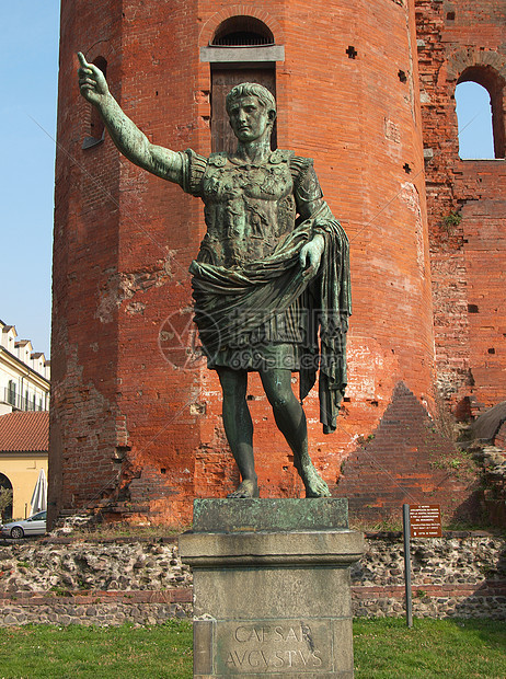凯撒奥古斯都神像地标建筑学皇帝纪念碑废墟雕像图片