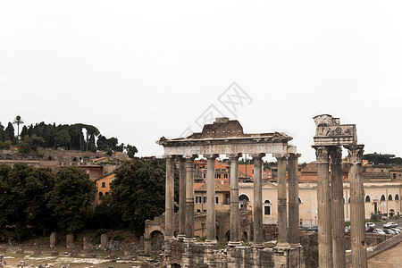 罗马论坛文化旅游柱子帝国建筑古董历史性参议院纪念碑教会图片