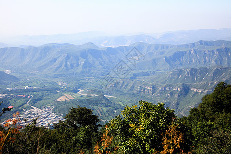 世界地貌公园泰山的景象地质学茶点岩石运泰风景树木活动溪流旅游踪迹图片