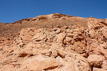 沙漠地貌的红岩山图片
