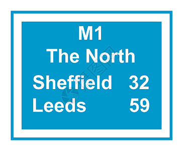 M1 北高速公路标志牌图片