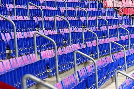 体育场空席位足球竞赛竞技数字音乐会长椅蓝色杯子座位运动员图片