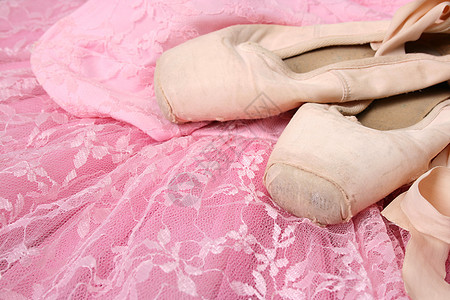 Ballet 芭蕾服装裙子丝带戏服童话短裙芭蕾舞概念足尖粉色蕾丝图片