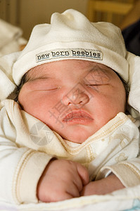 一张新出生的相片童年婴儿期孩子白色新生婴儿男生手指背景图片