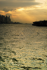 维多利亚港在香港的城市景色港口天空金融景观吸引力风景商业海浪建筑学海洋图片