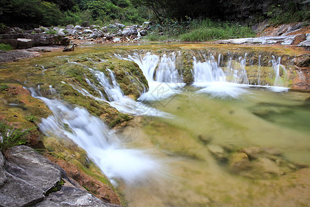 中国云台山的瀑水和级联吸引力地质茶点运动旅行运泰地质学旅游矿物瀑布背景图片