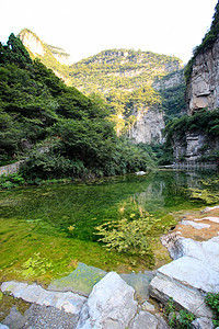 世界地貌公园云泰山的景象蓝色世界旅游风景池塘旅行茶点地质学吸引力活动图片