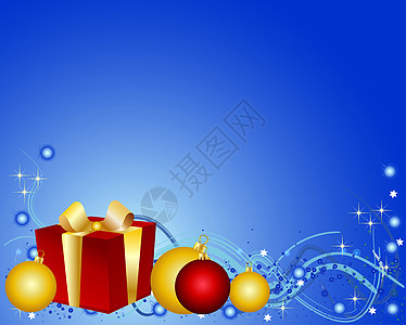 色彩多彩的圣诞节背景礼物金子盒子插图星星闪光庆典墙纸反射图片