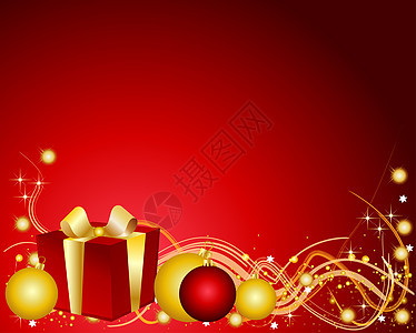 色彩多彩的圣诞节背景墙纸星星闪光插图盒子金子庆典礼物反射图片