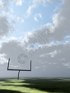Cloudy 美国足球场场地娱乐竞技地面游戏运动门柱地平线立柱休闲图片