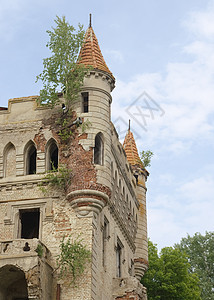 旧哥特塔角落历史性地标建筑学废墟旅行历史城堡石头建筑图片