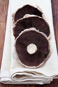 波托贝罗蘑菇生物营养美食棕色白色饮食食物蔬菜图片