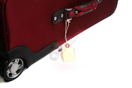 红色手提箱旅游贮存标签旅行飞机衣服假期图片