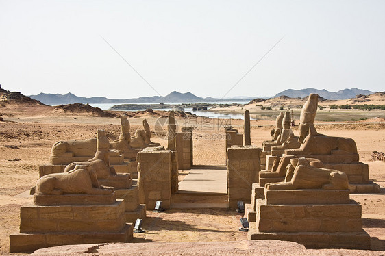 塞布阿寺庙象形艺术旅行避难所金字塔旅游首都游客人面雕塑图片