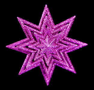 紫紫圣诞星对黑图片