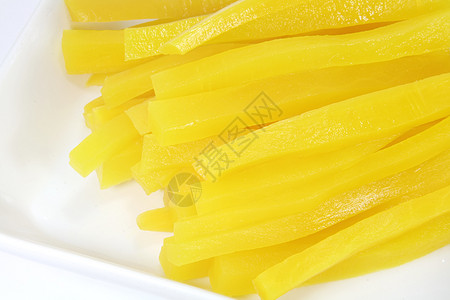 氯化饮食烹饪盘子白色菜肴调味品带子蔬菜食物黄色背景图片