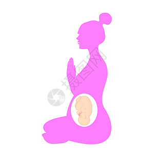 母亲与婴儿瑜伽怀孕生活平衡沉思妈妈父母姿势母性药品母亲活力设计图片