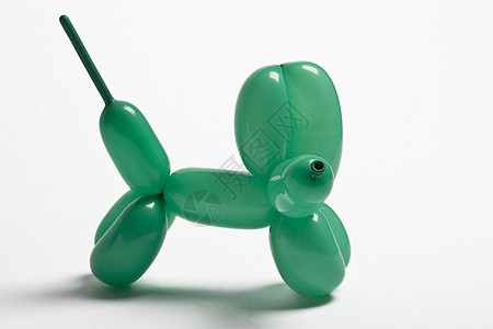 绿色气球狗派对贵宾犬工艺喜悦玩具艺术乐趣创造力雕塑魔法图片