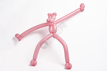 粉红顽皮豹粉红气球豹卡通片丛林派对工艺荒野创造力雕塑艺术魔法玩具背景