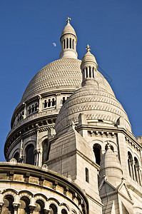 圣骨天空月亮风格拱廊圆顶装饰宗教蓝色石头教会图片
