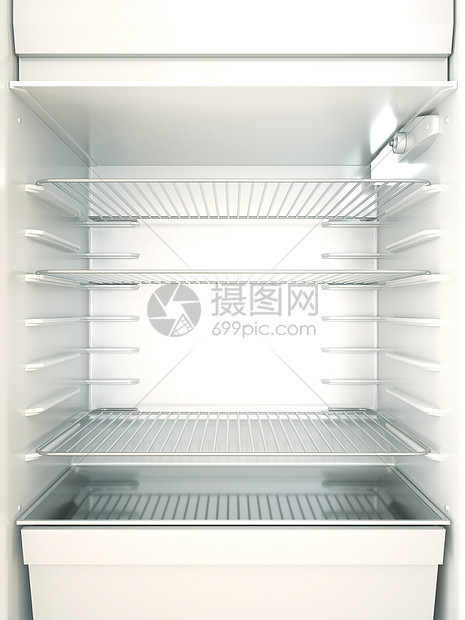 山脊厨房玻璃冷却器白色货架架子冰箱冻结盒子家庭图片